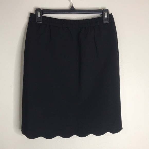 Skies are Blue Scalloped Hem & pockets black Skirt - Picture 8 of 10